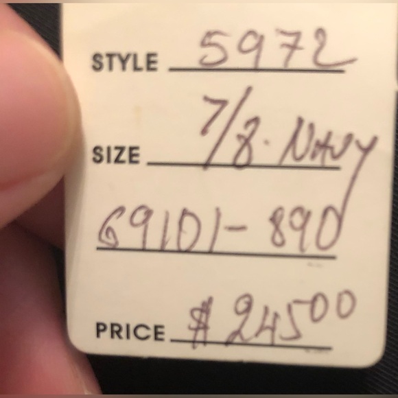 Ladies size 7/8 navy Britta pants by RAFFAELLO ROSSI - Picture 4 of 12